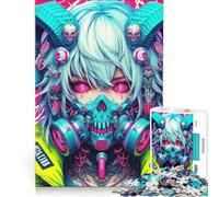 for Adults 1000 Piece Jigsaw Puzzle Cyberpunk Horned Vision, Hands-on Game, Fun Activities at Home, Deal As Gifts for The Whole Family 38x52cm
