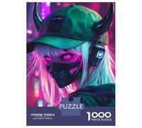 for Adults 1000 Piece Jigsaw Puzzle Cyberpunk Rebel Jigsaw for Adults Relax Games Hand Speed Race Fun Activities at Home 52x38cm/1000pcs