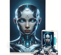 for Adults 1000 Piece Jigsaw Puzzle Cyborg Advanced Humanoid Robot, Hands-on Game, Fun Activities at Home, Deal As Gifts for The Whole Family 38x26cm