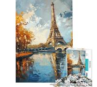 for Adults 1000 Piece Jigsaw Puzzle Dawn Light on The Parisian Challenging To Complete Family Activities Family Game Suitable for People Aged 14 And Above (38x26cm)