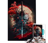 for Adults 1000 Piece Jigsaw Puzzle Deadly Blade Challenging To Complete Family Activities Family Game Suitable for People Aged 14 And Above (50x75cm)