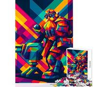 for Adults 1000 Piece Jigsaw Puzzle Deep Rock Galactic Dwarf Pop Art Toy Wall Decor Art Work Gift Hands-on Game Enhance Love between Couples Size 50x75cm