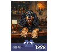 for Adults 1000 Piece Jigsaw Puzzle Dog at The Bar -6 Jigsaw Puzzle Relax Games Home Decoration Unique Birthday And Xmas Gifts 70x50cm/1000pcs