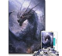 for Adults 1000 Piece Jigsaw Puzzle Dragon Digital Painting Family Fun & Game Night Wall Decoration Great Gift (size 38x52cm)