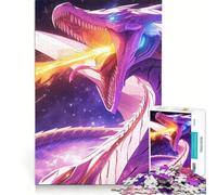 for Adults 1000 Piece Jigsaw Puzzle Dragons Laser Breath, Hands-on Game, Pattern Assembly, Unique Birthday And Gifts 50x75cm