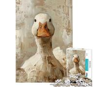 for Adults 1000 Piece Jigsaw Puzzle Duck Cute Painting Jigsaw for Adults Family Game Wall Decoration Fun Activities at Home (Size 38x26cm)