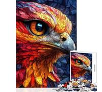 for Adults 1000 Piece Jigsaw Puzzle Eagle Eye Close-Up Fun Family Bonding Activity Ideal Festive Choice (38X26cm)