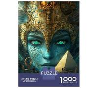 for Adults 1000 Piece Jigsaw Puzzle Egyptian Pyramid Poster Print Adult Puzzles Anti-Stress Toys Precision Cutting Fun Activities at Home 70x50cm/1000pcs