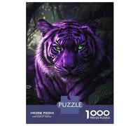 for Adults 1000 Piece Jigsaw Puzzle Enchanted Tiger's Gaze -1 Jigsaw for Adults Hands-on Game Wall Decoration Fun at Home Activities, 70x50cm/1000pcs