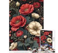 for Adults 1000 Piece Jigsaw Puzzle Eternal Poppy Elegance Jigsaw Puzzle 1000 Brain Teaser Game Great Gifts And Toys Difficult Hard (50x75cm)
