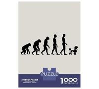 for Adults 1000 Piece Jigsaw Puzzle Evolution Poodle Jigsaw Puzzle Relax Games Home Decoration Unique Birthday And Xmas Gifts 52x38cm/1000pcs