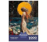 for Adults 1000 Piece Jigsaw Puzzle Expressionist The Birth of Venus - Bold Contemporary Art Reinterpretation Jigsaw for Adults Family Game Improve Memory Christmas Birthday Gifts 70x50cm/1000pcs