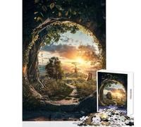 for Adults 1000 Piece Jigsaw Puzzle Fabled Passage Hands-on Game Stress Reliever Home Decoration Toys Improving Love between Couples (50x75cm)