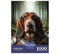 for Adults 1000 Piece Jigsaw Puzzle Fantasy Dog Armor Art Print Puzzles for Adults Toy Wall Decor Pattern Assembly Unique Birthday And Xmas Gifts 70x50cm/1000pcs
