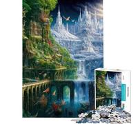 for Adults 1000 Piece Jigsaw Puzzle Fantasy World Wonders Adult Puzzles Brain Teaser Game Home Decoration Challenging Game Gifts (size 38x26cm)