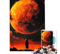 for Adults 1000 Piece Jigsaw Puzzle Fire Moon Ascend Educational Games Toys Educational Games Great Gifts Staycation Kill Time (Size 50x75cm)