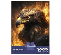 for Adults 1000 Piece Jigsaw Puzzle Flaming Eagle Majesty -1 Jigsaw Puzzle Relax Games Home Decoration Unique Birthday And Xmas Gifts 70x50cm/1000pcs
