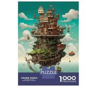 for Adults 1000 Piece Jigsaw Puzzle Floating Village Teenager Puzzles DIY Toys Difficult Challenge Challenging Game Gifts 38x26cm/1000pcs