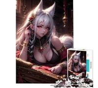 for Adults 1000 Piece Jigsaw Puzzle Fox Spirit Seduction Difficult And Challenge A Work of Art Educational Games Suitable for People Aged 14 And Above (38x52cm)