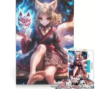 for Adults 1000 Piece Jigsaw Puzzle Fox Spirits Enchanted Nig, Hands-on Game, Fun Activities at Home, Deal As Gifts for The Whole Family 50X75CM