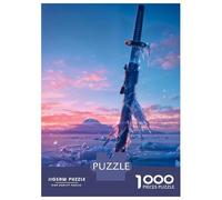 for Adults 1000 Piece Jigsaw Puzzle Frozen Katana Jigsaw for Adults Family Game Improve Memory Christmas Birthday Gifts 38x26cm/1000pcs