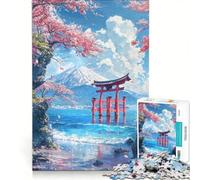 for Adults 1000 Piece Jigsaw Puzzle Fuji's Waterside Sanctuary, Educational Toy, Decompressing Intellectual, for Is Ideal As A Gift 50x75cm