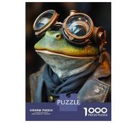 for Adults 1000 Piece Jigsaw Puzzle Funny And Cool Steampunk Frog Adult Puzzles Toy Wall Decor Staycation Kill Time Unique Birthday And Xmas Gifts 70x50cm/1000pcs