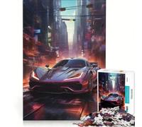 for Adults 1000 Piece Jigsaw Puzzle Futuristic Super Car Art, Fun Games, Challenging To Complete, Improving Love between Couples 38x26cm