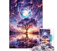 for Adults 1000 Piece Jigsaw Puzzle Galactic Glade Reflections Adult Puzzles Hands-on Game Enhance Memory Unique Birthday And Xmas Gifts (Size 38x52cm)