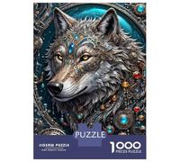 for Adults 1000 Piece Jigsaw Puzzle Galactic Overlord Wolf Jigsaw for Adults Hands-on Game Wall Decoration Fun at Home Activities, 38x26cm/1000pcs