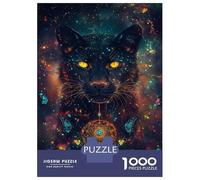 for Adults 1000 Piece Jigsaw Puzzle Galactic Panther Dreamcatcher Puzzle for Adults Relaxing Games Birthday Present Unique Birthday And Xmas Gifts 38x26cm/1000pcs