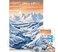 for Adults 1000 Piece Jigsaw Puzzle Gates of The Arctic National Park, Fun Games, Challenging To Complete, Improving Love between Couples 38x52cm