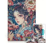 for Adults 1000 Piece Jigsaw Puzzle Geisha Dragon Japan, Educational Toy, Decompressing Intellectual, for Is Ideal As A Gift 50x75cm