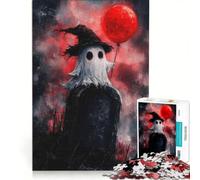 for Adults 1000 Piece Jigsaw Puzzle Ghost with Balloon, Anti-Stress Toys, Difficult Hard, Wishlist with Santa Claus 50x75cm