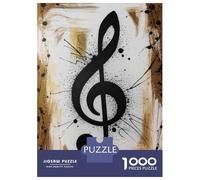 for Adults 1000 Piece Jigsaw Puzzle Giant Treble Clef Painting Adult Jigsaw Puzzle Brain Teaser Game For Family Fun Christmas Birthday Gifts 52x38cm/1000pcs