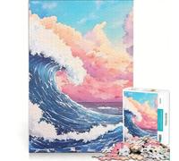 for Adults 1000 Piece Jigsaw Puzzle Giant Wave Painting, Educational Toy, Decompressing Intellectual, for Is Ideal As A Gift 50x75cm