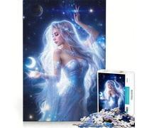 for Adults 1000 Piece Jigsaw Puzzle Goddess Of The Moon, DIY Toys, Pattern Assembly, Artists' Collection, Fine Arts (38x26cm)