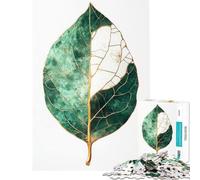 for Adults 1000 Piece Jigsaw Puzzle Gold Leaf Watercolor Art Toy Intellectual Game Impossible Game for The Whole for Women Men (Size 75x50cm)