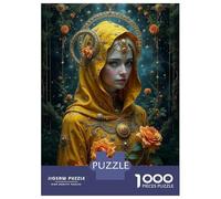 for Adults 1000 Piece Jigsaw Puzzle Golden Celestial Woman Teenager Puzzles DIY Toys Difficult Challenge Challenging Game Gifts 38x26cm/1000pcs
