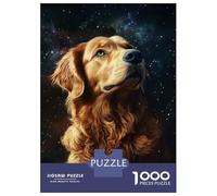 for Adults 1000 Piece Jigsaw Puzzle Golden Gaze in Stars -2 Jigsaw for Adults Hands-on Game Wall Decoration Fun at Home Activities, 38x26cm/1000pcs