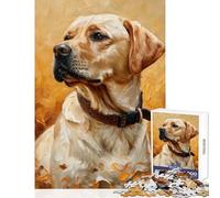 for Adults 1000 Piece Jigsaw Puzzle Golden Lab Radiance Home Decoration Toys Gift Birthday Practical Game Fun Activities at Home Size 38x26cm