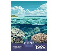 for Adults 1000 Piece Jigsaw Puzzle Great Barrier Reef Poster Jigsaw Puzzle Brain Teaser Game Hand Speed Race Fun Activities at Home 52x38cm/1000pcs