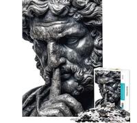 for Adults 1000 Piece Jigsaw Puzzle Greek Hush Statue Adult Puzzles Brain Teaser Game Home Decoration Challenging Game Gifts (size 50x75cm)