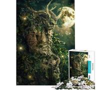 for Adults 1000 Piece Jigsaw Puzzle Green Man of The Woods Challenging To Complete Family Activities Family Game Suitable for People Aged 14 And Above (38x52cm)
