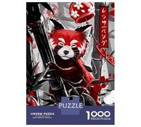 for Adults 1000 Piece Jigsaw Puzzle Guardian of The Emerald Forest - Red Panda Jigsaw for Adults Relax Games Hand Speed Race Fun Activities at Home 70x50cm/1000pcs