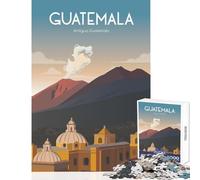 for Adults 1000 Piece Jigsaw Puzzle Guatemala Antigua Volcano Puzzle For Teenagers Difficult Challenge Difficult And Challenge Unique Birthday And Xmas Gifts (38x26cm)