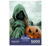 for Adults 1000 Piece Jigsaw Puzzle Halloween Alien with Pumpkin Jigsaw for Adults Family Game Improve Memory Christmas Birthday Gifts 70x50cm/1000pcs