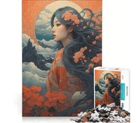 for Adults 1000 Piece Jigsaw Puzzle Harmony in Japanese Nature, Hands-on Game, Fun Activities at Home, Deal As Gifts for The Whole Family 38X52CM