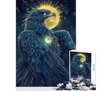 for Adults 1000 Piece Jigsaw Puzzle Harpy Eagle with Celestial Wings Hands-on Game Stress Reliever Home Decoration Toys Improving Love between Couples (50x75cm)