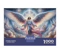 for Adults 1000 Piece Jigsaw Puzzle Heavenly Angel Wings Adult Jigsaw Toy Wall Decor Difficult Challenge Fun at Home Activities, 70x50cm/1000pcs
